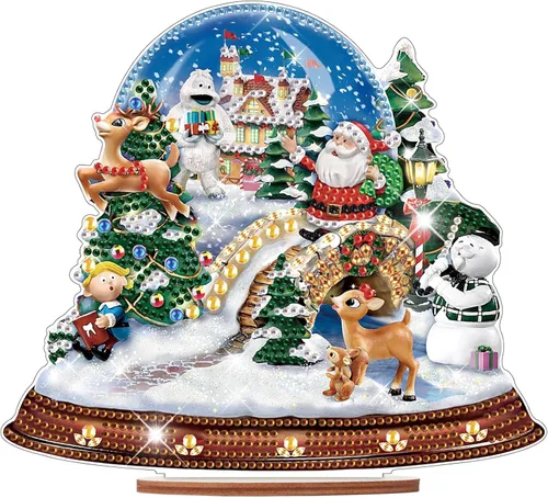 Miniatura 22 de Kits de adornos de escritorio de pintura de diamante para adultos, ángel mamá, sosteniendo bebé, arte de diamante por números, decoraciones