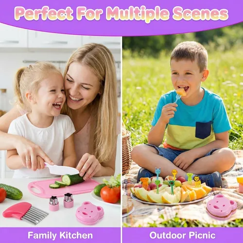 Miniatura 7 de Herramientas de cocina de 29 piezas - Juegos de cocina para niños reales - Juego de cuchillos para niños pequeños para cocina real, juguetes