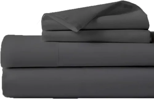 Miniatura 12 de Sábanas de algodón egipcio de 600 hilos - Sábanas refrescantes de lujo tamaño individual - Sábanas de algodón suave tejido satinado - Bolsillo