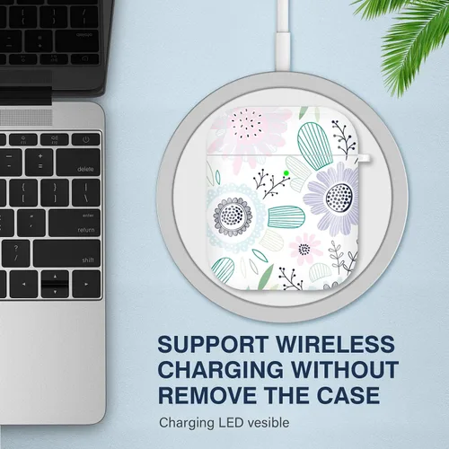 Miniatura 5 de Maxjoy funda para AirPods, funda protectora para AirPods de poliuretano termoplástico duro, diseño para niñas, hombres y mujeres, compatible
