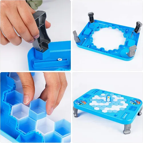 Miniatura 3 de DR.DUDU Juego Rompe Hielo Salva al Pingüino en el Bloque de Hielo, Juego Divertido Familiar, Activa la Trampa del Pingüino, Regalos para el Día
