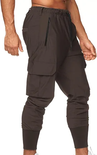 Miniatura 2 de JEShifangjiusu Mens Hiking Chino Pants Lightweight Slim Fit Stretch Work Tapered Pants Casual Golf Workout Jogging Trousers