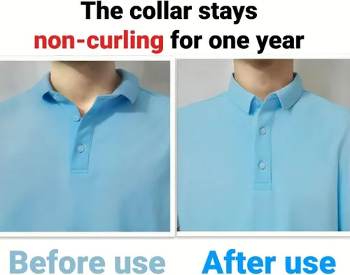 Miniatura 5 de Estancias de cuello para camisas polo, cuello para hombres, mantiene el cuello sin rizos, se puede fijar ideal para cualquier camisa con cuello.