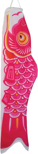 Miniatura 11 de En la brisa peces koi Windsock, Rojo