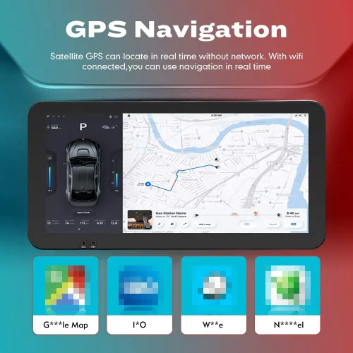 Miniatura 4 de Para Jeep Renegade 2015-2023 Car CarPlay Android Navegación Automática Estéreo GPS Radio Reverse Cámara Pantalla 10.33 "QLED Pantalla Táctil