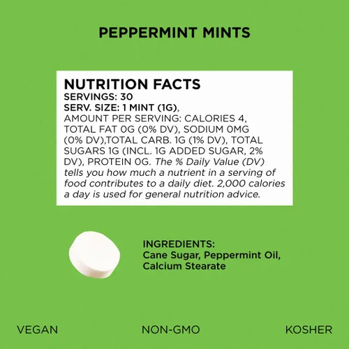 Miniatura 2 de SIMPLY MINTS - Mentas naturales de menta piperita para el aliento, paquete de 6 (180 piezas), hechas con aceite de menta piperita real Sin