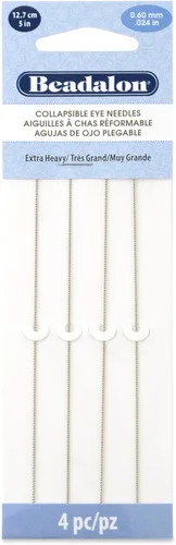 Miniatura 9 de Beadalon - Agujas plegables para ojos, paquete variado, finas de 0.012 in / 0.012 pulgadas, medianas, 0.014 in / .014 pulgadas, pesadas 0.51 / .020