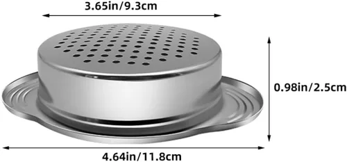 Miniatura 2 de Garneck 2Pcs Stainless Steel Canning Strainer Sieve Food Can Drainer Oil Remover Kitchen Tool for Tuna Beans Fruits with Fast Filtration and Easy