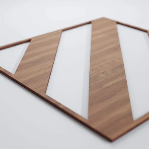 Miniatura 4 de Ekena Millwork WALW24X24X0375STRWA Strymon Paneles de pared decorativos de 3/8 pulgadas en T, 23 3/8 pulgadas de ancho x 23 3/8 pulgadas de alto