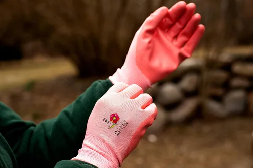 Miniatura 4 de Guantes de trabajo con revestimiento de micro espuma - Guantes de jardín, uso general, construcción, trabajo de jardinería, talla L