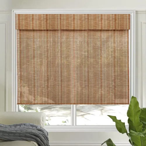 Miniatura 16 de LETAU cortinas de madera para ventanas con cenefa, filtran la luz