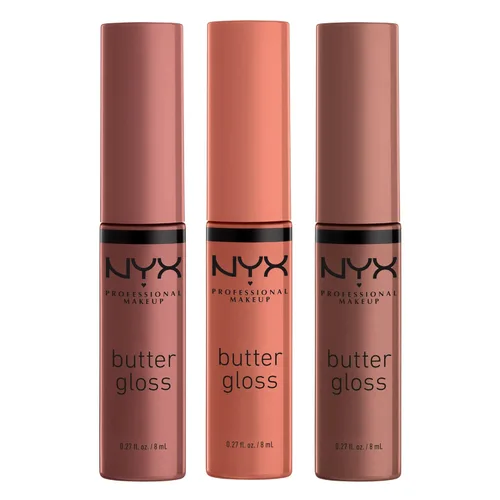 Miniatura 29 de NYX MAQUILLAJE PROFESIONAL Brillo de mantequilla, brillo de labios no pegajoso - crema brulée (natural)