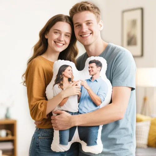 Miniatura 7 de Almohadas Personalizadas con Foto - Almohada Corporal Personalizada con Cara para Perro Gato - Regalos Personalizados Divertidos de Elefante Blanco