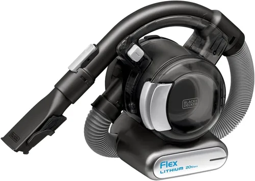 BLACK+DECKER, BDH2020FLFH MAX, aspiradora flexible de litio de 20 V, con palo para aspirar y cabezal para piso y cepillo para polvo y pelo de