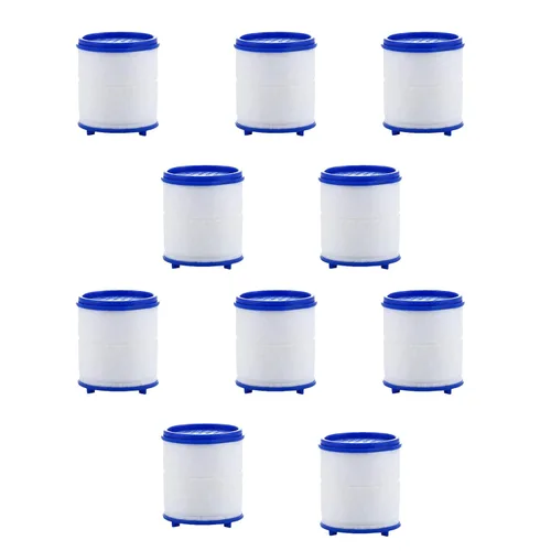 Paquete de 10 cartuchos de repuesto para grifo de agua para fregadero, filtro de agua para fregadero, elimina metales pesados de fluoruro de cloro,