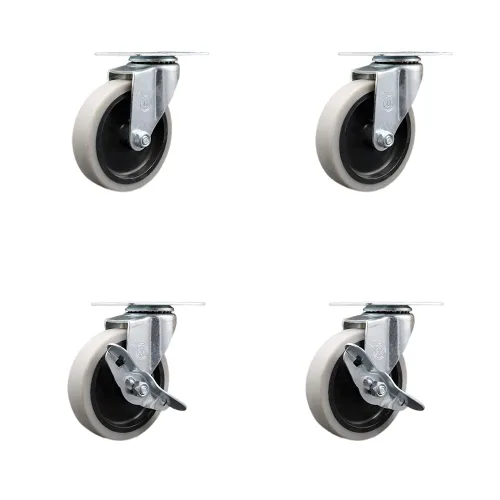 Miniatura 30 de Service Caster Marca – Compatible con/reemplazo para – Carritos de limpieza de conserje – Se adapta a la mayoría de carritos de limpieza Rubbermaid