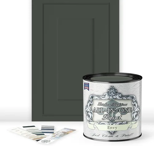 Miniatura 27 de Pintura TODO EN UNO, Abbey (gris cálido), Muestra de 8oz - Pintura duradera para gabinetes y muebles. Imprimación y capa superior incorporadas,