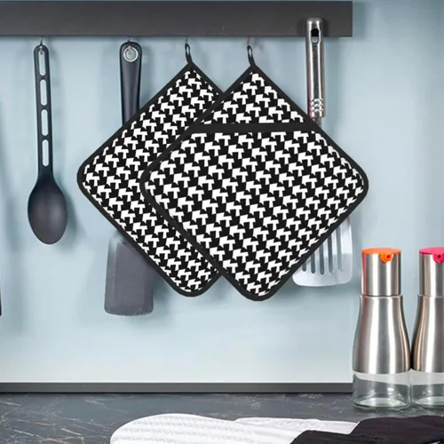 Miniatura 16 de Juego de 2 soportes para ollas resistentes al calor, para cocinar en el microondas, surfista hawaiano en soportes ondulados para ollas para horno