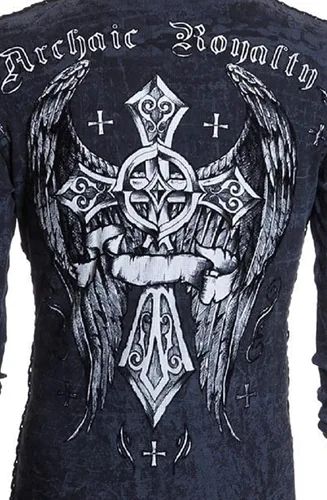 Miniatura 6 de Archaic by Affliction - Camisa térmica para hombre, cuenta regresiva, Negro