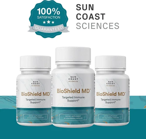 Miniatura 4 de SUN COAST SCIENCES BioShield MD de Premium Immunity Support con vitamina C, vitamina D, zinc, para concentración, claridad, articulaciones