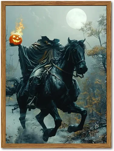 Miniatura 10 de Obras de arte en lienzo de fantasmas de Halloween para baño, decoración de pared con fantasmas de terror y lindo gato negro en la bañera, pinturas