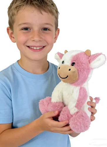 Miniatura 3 de Animales de peluche de vaca de peluche suave linda muñeca de vaca para niños y niñas 11.8 pulgadas (zuo NIU fense 11.8 in)