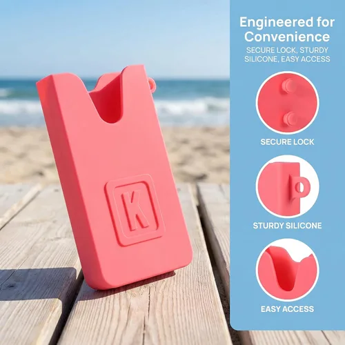 Miniatura 2 de Soporte de silicona para teléfono celular compatible con bolsas Bogg y bolsas de playa con agujeros, accesorio seguro para teléfono para bolsas