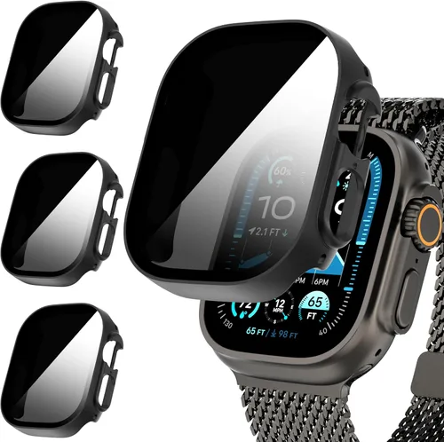 Miniatura 17 de Suoman Paquete de 3 fundas protectoras de pantalla de privacidad para Apple Watch de 1.575 pulgadas (1.575 pulgadas), antiespías, ultrafina