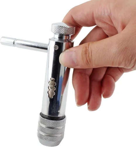 Miniatura 3 de Llave de llave de trinquete ajustable con mango en T Rango de capacidad de llave M3-M8