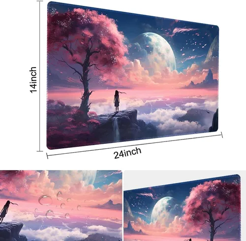 Miniatura 3 de MTG Playmat - Impresión antideslizante en la parte trasera, ideal para entusiastas de los juegos de cartas, tapete de juego TCG