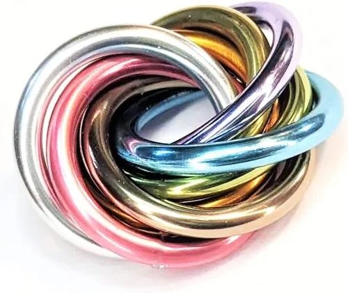 Bola Fidget Möbii (MultiColor): Herramienta de juguete silenciosa para alivio de estrés, ansiedad y estimulación del TDAH, ideal para el hogar,