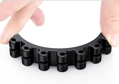 Miniatura 7 de SOULWIT Soporte de Cable Mejorado, Clips Organizadores de Gestión de Cables de Silicona Autoadhesivos para Escritorio Cable de Carga USB Cable