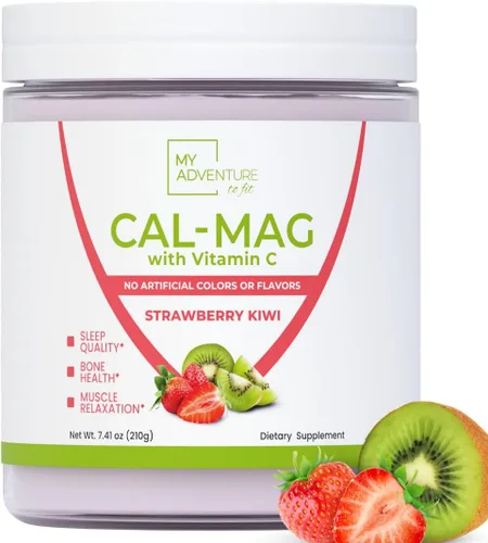 Suplemento en polvo de calcio y magnesio - Polvo de carbonato de calcio y magnesio para huesos fuertes - Polvo de magnesio natural para la calidad