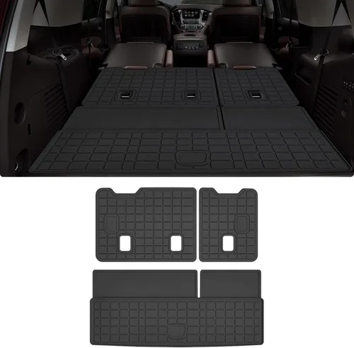 Miniatura 7 de Alfombrillas de Piso para Kia Carnival 2022 2023 2024 2025 8 Asientos (No para Híbrido y Prestige) con Alfombrilla de Maletero Compatible con LX