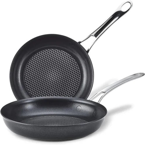 Miniatura 13 de Anolon X Hybrid Sartén Saltear Antiadherente de Inducción con Tapa, 3.5 Cuartos - Gris Carbón