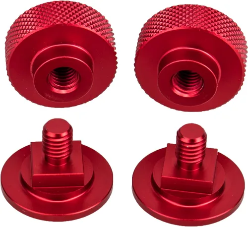 Miniatura 6 de 3mirrors Capucha de soldadura (Pipeliner) Casco, accesorios de repuesto para casco, tornillos, capó abatible, aluminio, 1 par