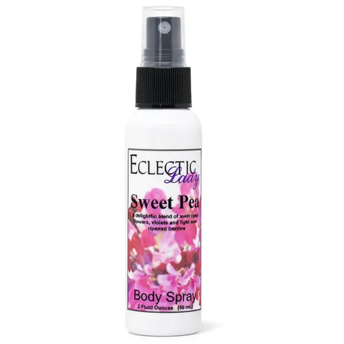 Miniatura 10 de Eclectic Lady Spray corporal Sweet Pea, doble fuerza, 2 onzas, espray corporal para mujeres con fragancia limpia, ligera y suave, colonia con aroma
