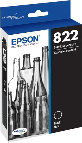 Miniatura 5 de Epson Cartucho negro de capacidad estándar 822, cian, magenta, amarillo junio y T822 DURABrite Ultra Ink de capacidad estándar (T822120-S)