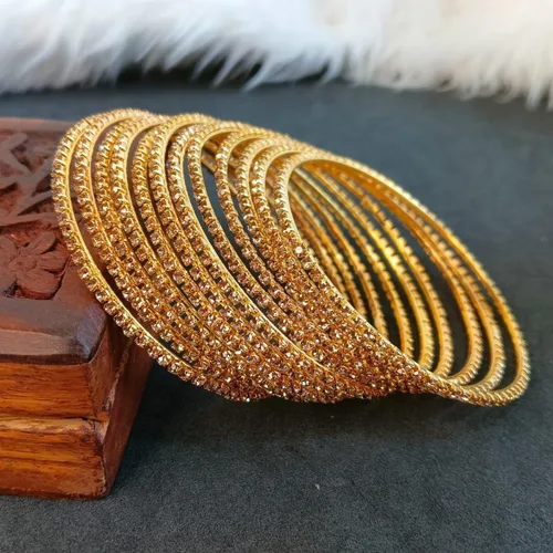 Miniatura 2 de Efulgenz Rhinestone Bangles Bracelet Indian Bangle CZ Crystal Bangles Wedding Bridal Bangles Bracelet Jewelry Bollywood Bangles for Women