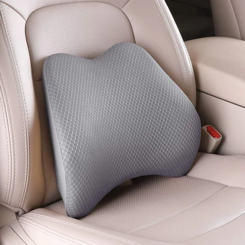 Miniatura 11 de Almohada de apoyo lumbar de espuma viscoelástica para coche - Soporte para la espalda para asiento de coche (Beige)