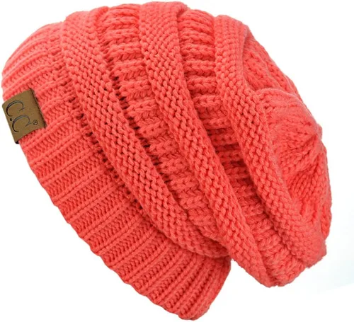 Miniatura 649 de C.C Trendy Warm Chunky Soft Stretch Cable Knit Beanie