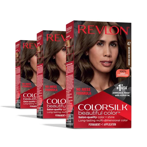 Miniatura 48 de Revlon Colorsilk - Tinte para el cabello, rubio ceniza oscuro, paquete de 3 unidades 60 rubio ceniza oscuro