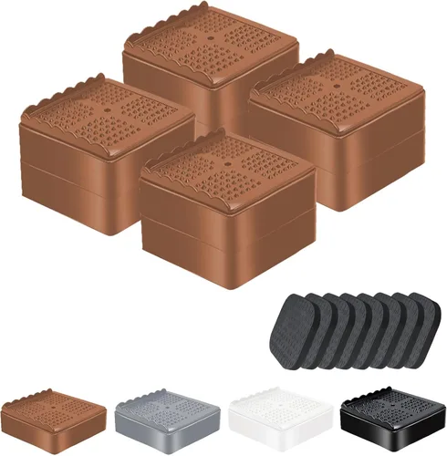 Miniatura 23 de Elevadores de Muebles Resistentes Elevadores de Cama Ajustables Bloques de Elevación 4, 3, 2 pulgadas para Sofá, Sillón, Mesa, Escritorio, Patas