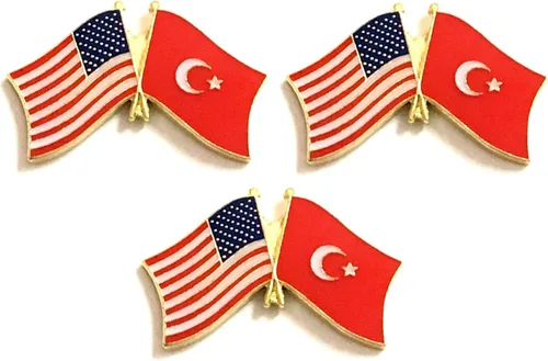 Miniatura 40 de 3 Pines de solapa con banderas de Estados Unidos y países internacionales, paquete de 3 pines dobles con diseño de banderas de Estados Unidos