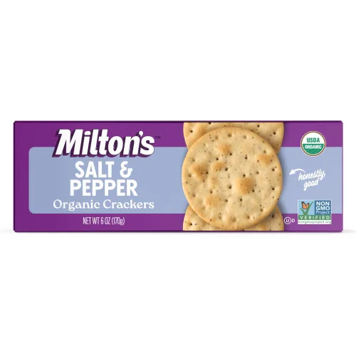 Miniatura 9 de Milton's Organic Crackers - Paquete variado de galletas (varios granos, aceite de oliva y sal marina, sal del Himalaya), certificado orgánico