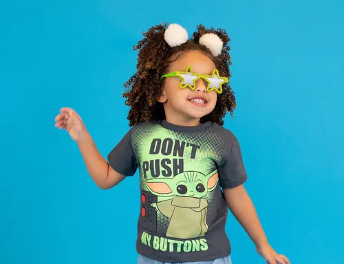 Miniatura 2 de STAR WARS The Mandalorian The Child - Conjunto de camiseta atlética y pantalones cortos de malla para bebés a niños grandes