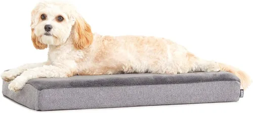 Miniatura 10 de Barkbox Cama ortopédica para perros Cómodo colchón de espuma viscoelástica para alivio de las articulaciones Soporte de cabeza y cuello Espresso