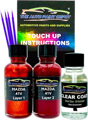 Auto Paint Depot Pintura de retoque para Mazda CX-3, CX-5, CX-9, Mazda3, Mazda3 Sport, Mazda6, Miata, MX-5-Soul Red Tricoat 41V (todos los años,