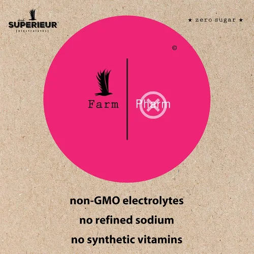 Miniatura 4 de Superieur Paquetes de polvo de electrolitos – Polvo de hidratación de electrolitos veganos con minerales marinos – Apto para dieta cetogénica, sin