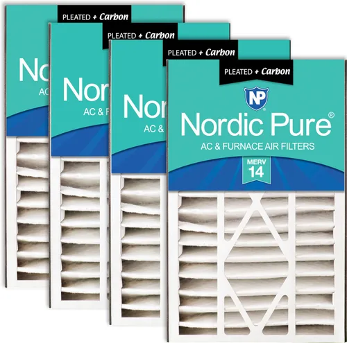 Miniatura 20 de Nordic Pure 16 x 25 x 5 (tamaño real: 15 5/8 x 24 1/8 x 4 7/8) Filtro de aire Air Bear Merv 8 de repuesto para reducción de olores de carbono puro
